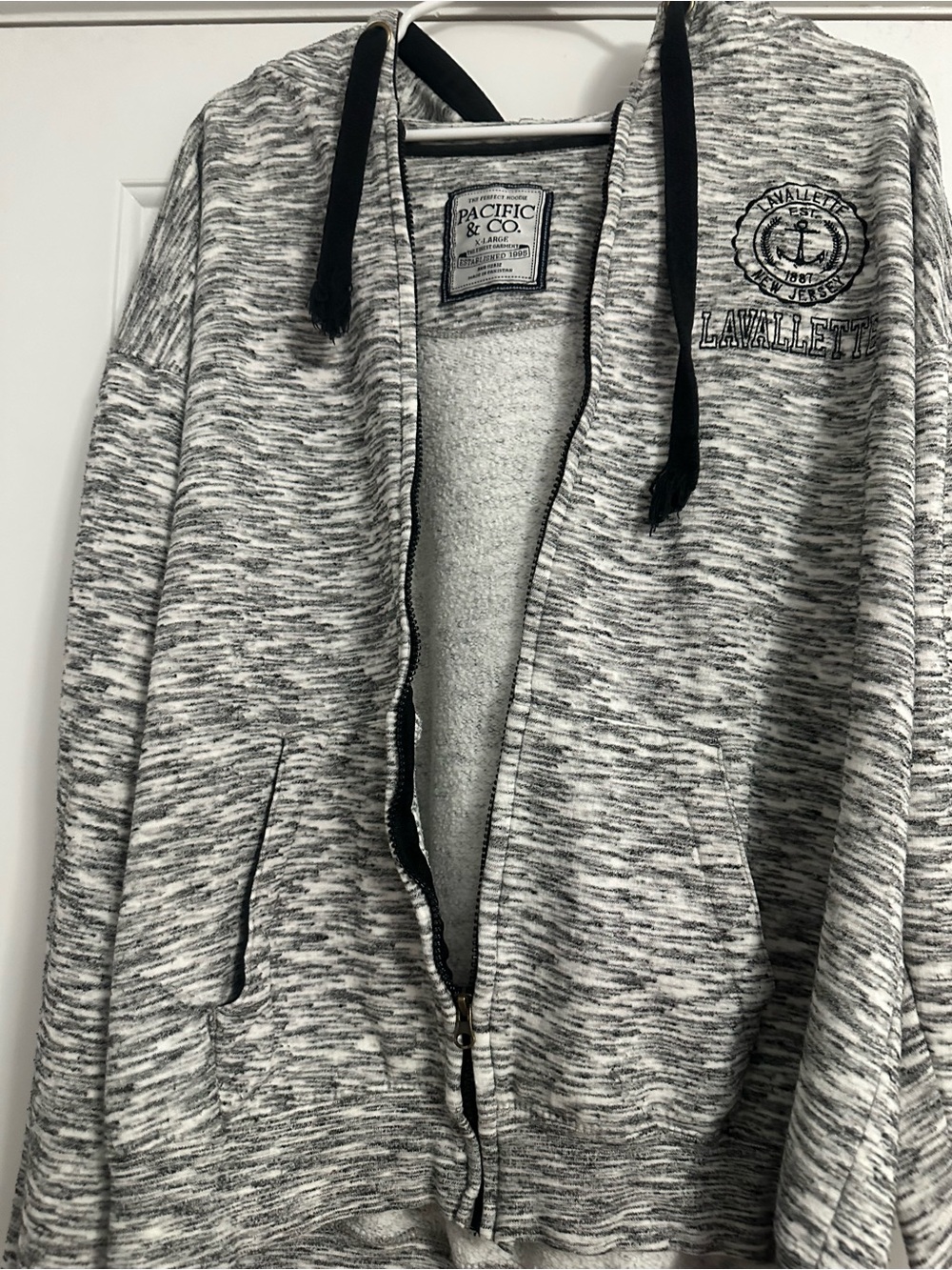 Pacific & Co. Gray Marled Zip Hoodie Lavalette NJ